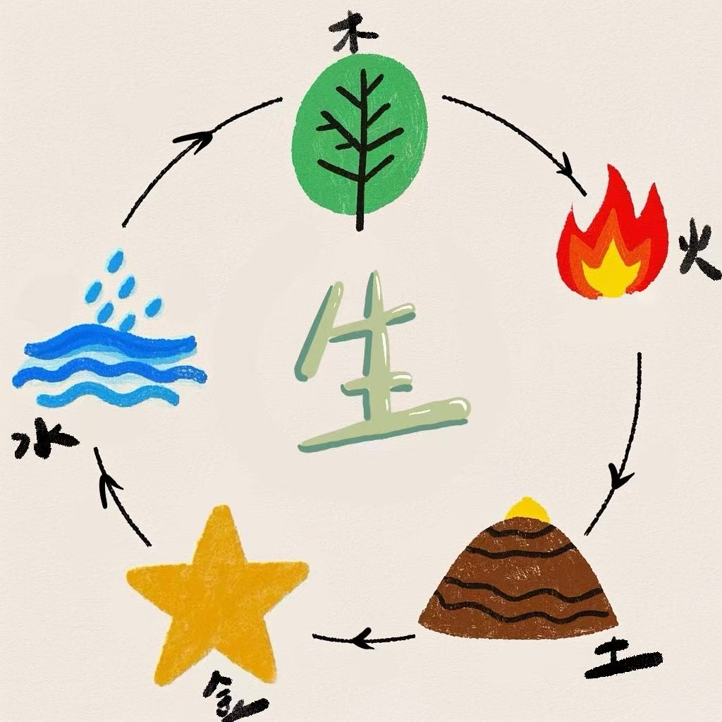 一分钟了解五行相生